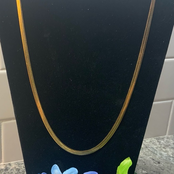 ♥️BRAND NEW from Nordstrom Gold Serpentine 18k gold plated Necklace. - Picture 2 of 6